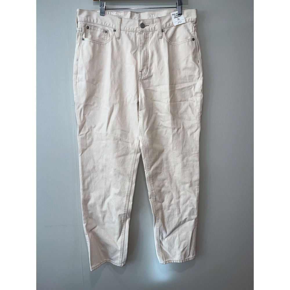 J.Crew Full Length Classic Straight Womens Jeans Size 31 NWT